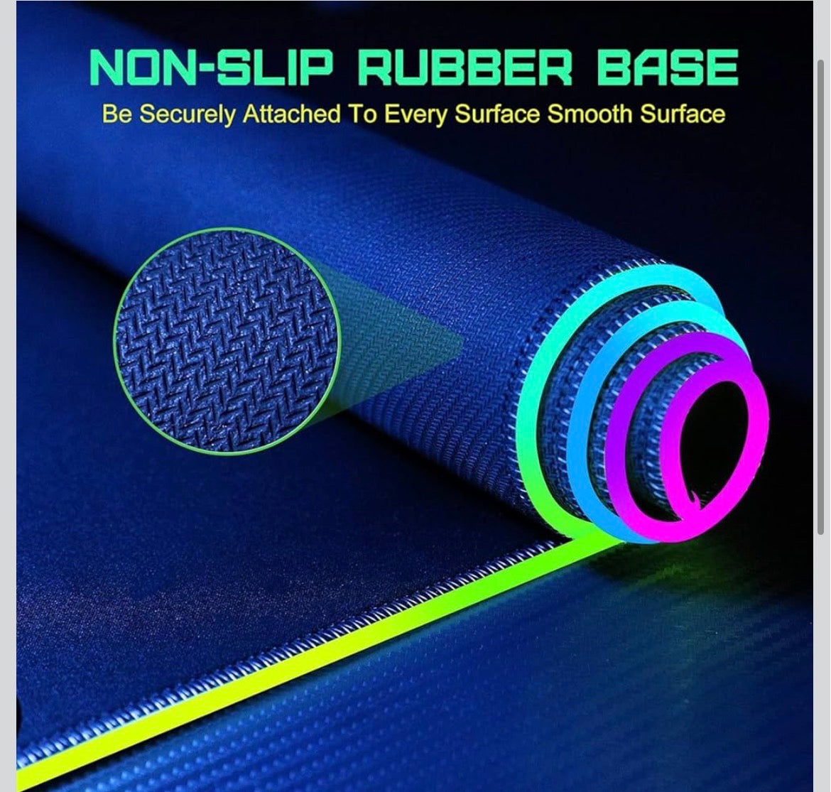 RGB gaming mouse pad