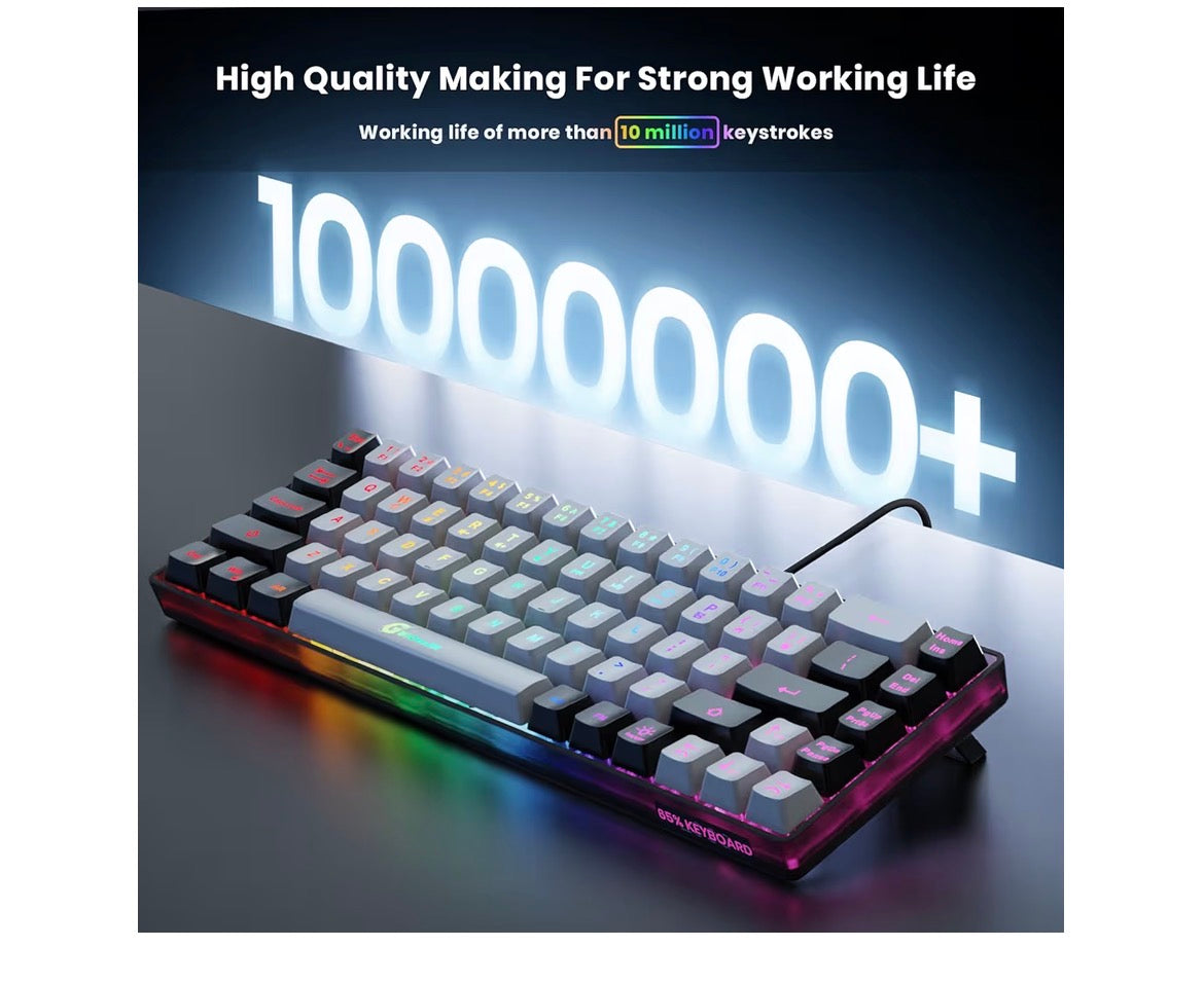Gaming 65% RGB keyboard