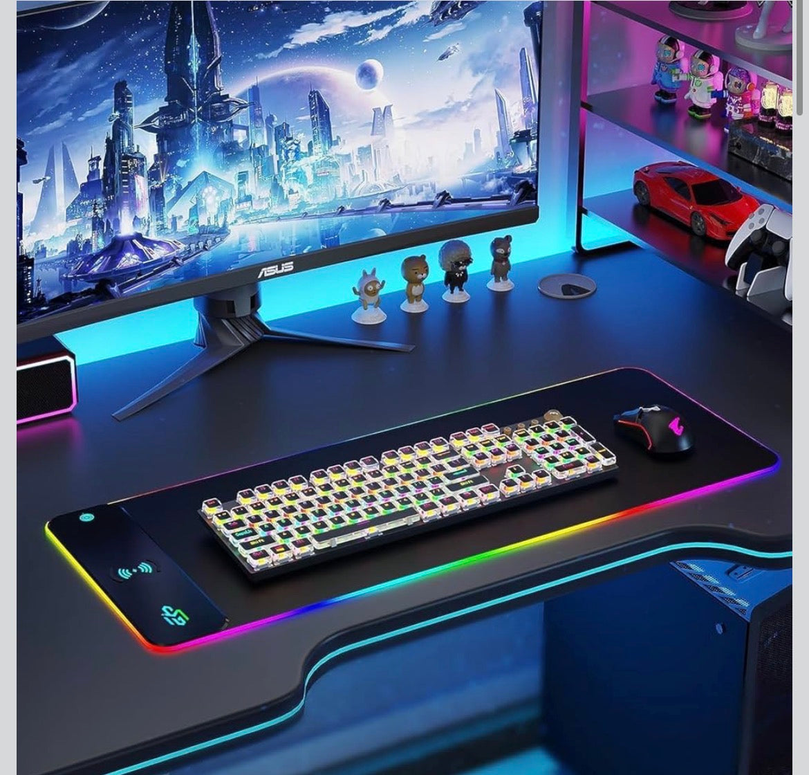RGB gaming mouse pad