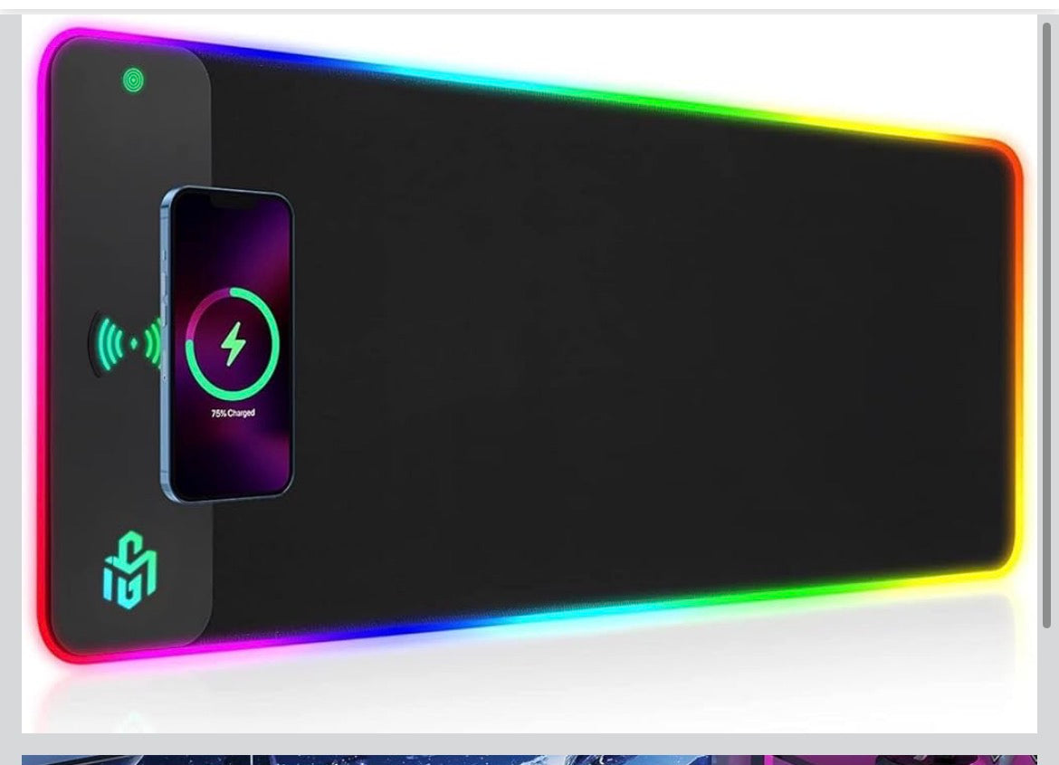 RGB gaming mouse pad